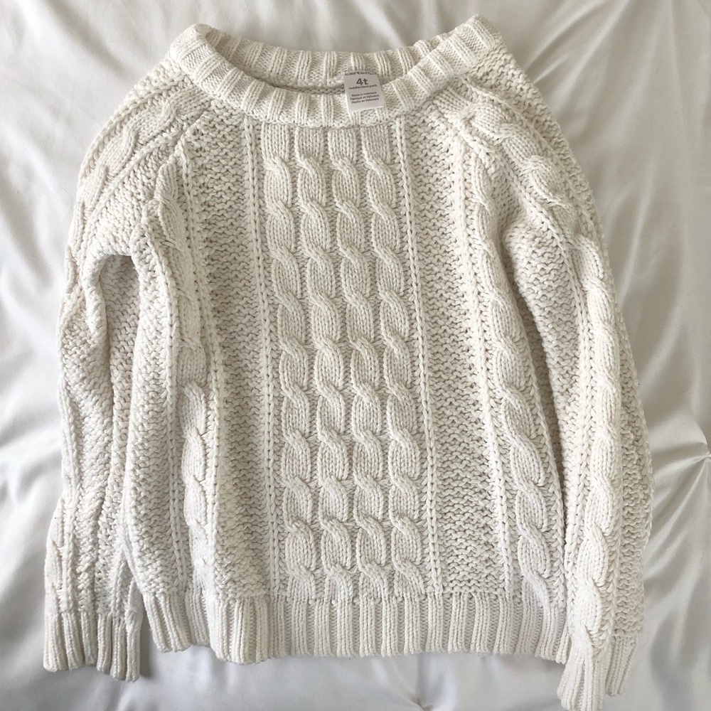 Carter’s girls cable knit sweater